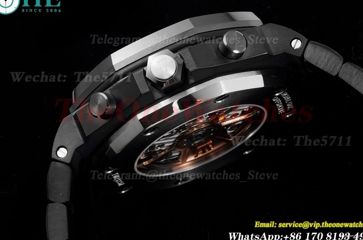 42mm PVD A7750 APF Offshore Dial Black Royal Oak PVD 1224